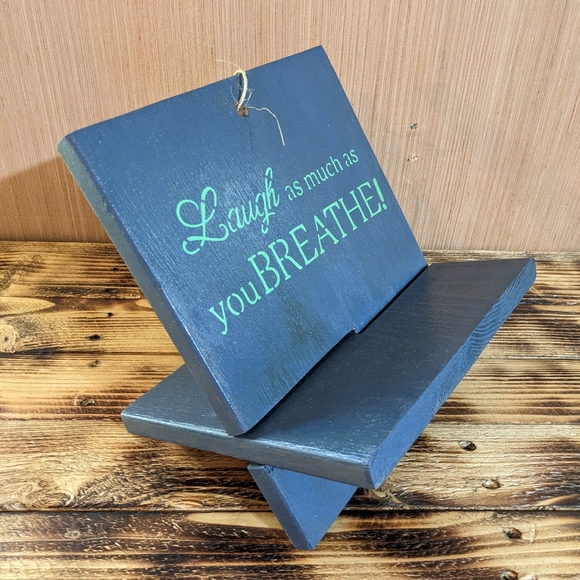 Wood Tablet or Book Holder Home Sweet Home Handmade Handcrafted - Picture 10 of 16